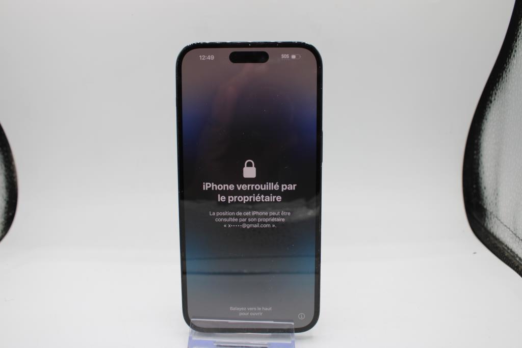 Apple IPhone 14 Pro Max, Black, 256 GB, Unknown Carrier, Locked To Owner - SOLD FOR PARTS ONLY