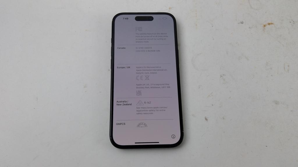 Apple IPhone 15, Activation Locked, Sold For Parts