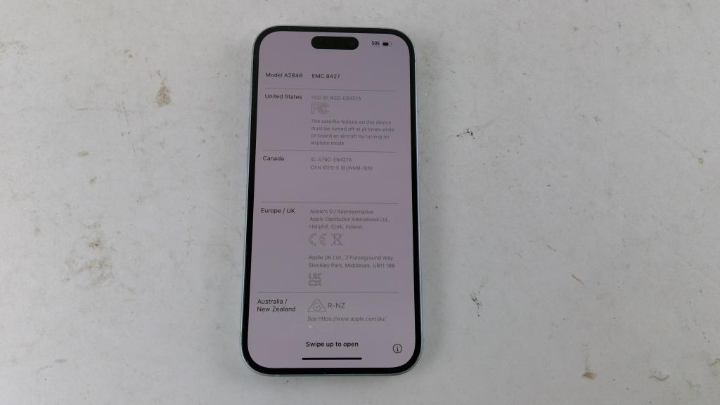 Apple IPhone 15, Activation Locked, Sold For Parts