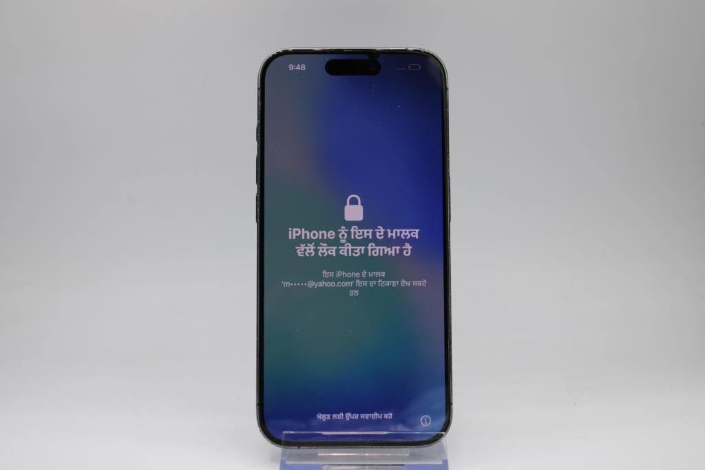 Apple IPhone 15 Pro, 128 GB, Unknown Carrier, Locked To Owner - SOLD FOR PARTS ONLY