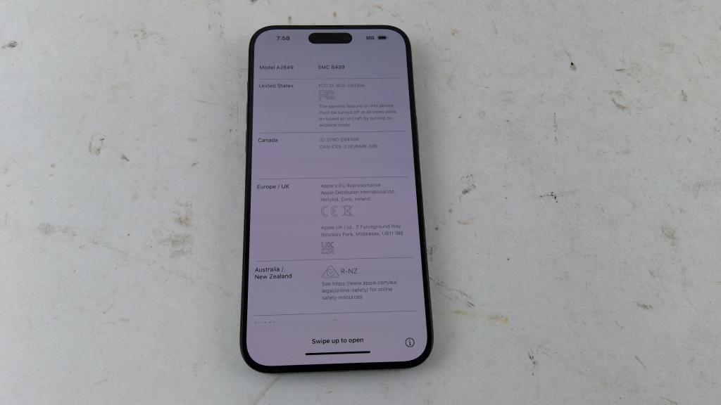 Apple IPhone 15 Pro Max, Activation Locked, Sold For Parts