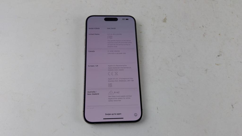 Apple IPhone 15 Pro Max, Activation Locked, Sold For Parts
