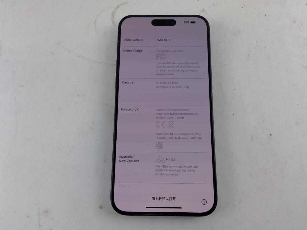 Apple IPhone 15 Pro Max Activation Locked, Sold For Parts