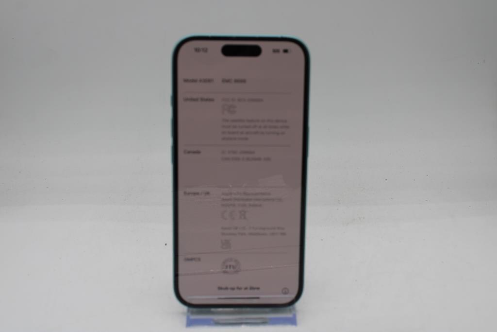 Apple IPhone 16, GB, Unknown Carrier, Locked To Owner - SOLD FOR PARTS ONLY