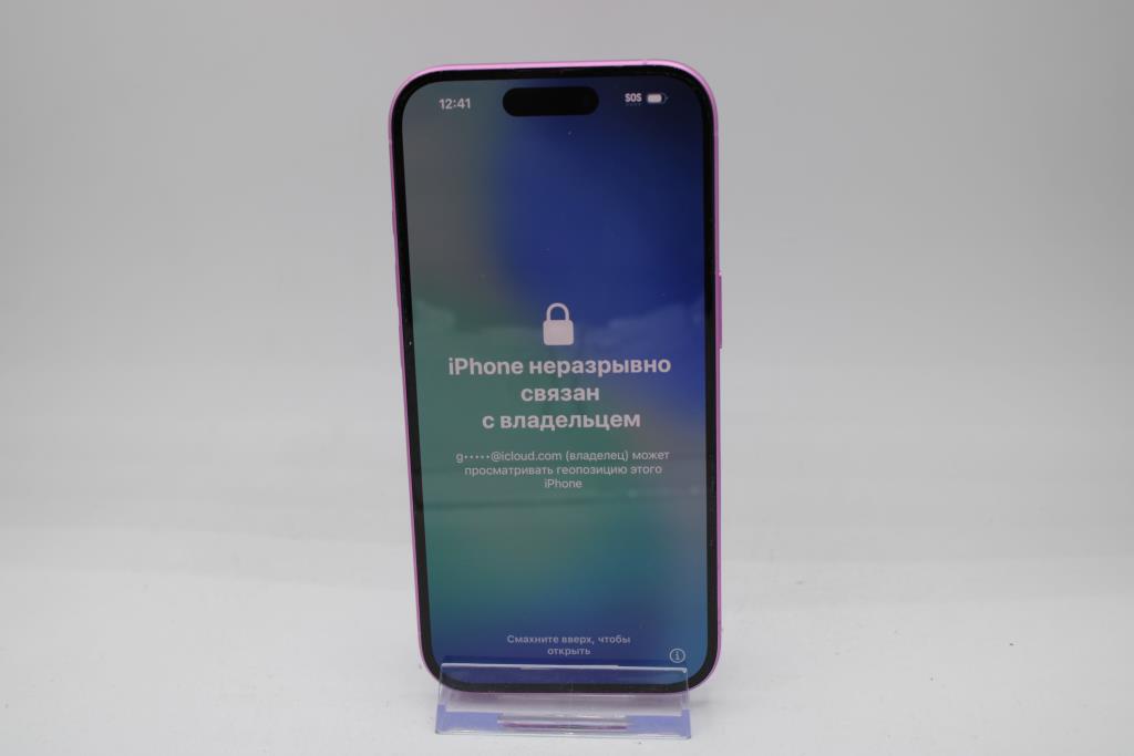 Apple IPhone 16, Pink, 256 GB, Unknown Carrier, Locked To Owner - SOLD FOR PARTS ONLY