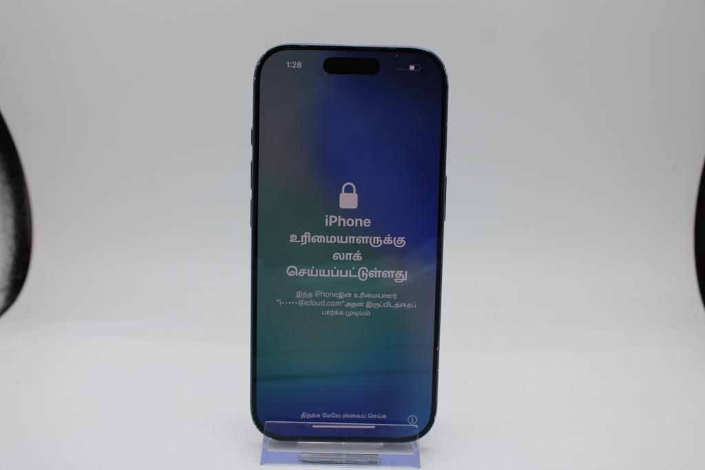 Apple IPhone 17 Pro, Deep Blue, 256 GB, Unknown Carrier, Locked To Owner - SOLD FOR PARTS ONLY
