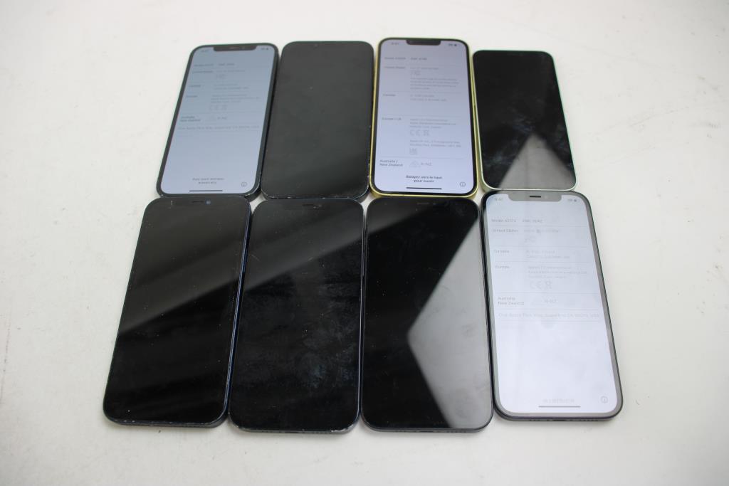 Apple IPhone Lot, 7 Pieces, ALL ICLOUD LOCKED, SOLD FOR PARTS