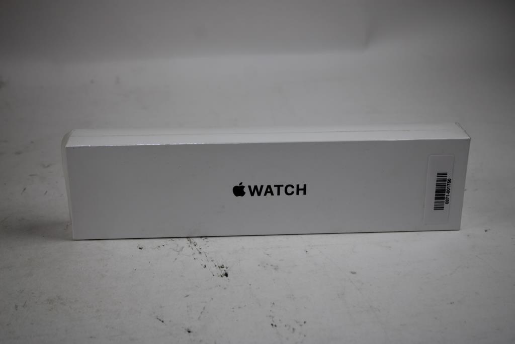 Apple Watch SE Space Gray Aluminum Case Midnight Sport Band 44mm