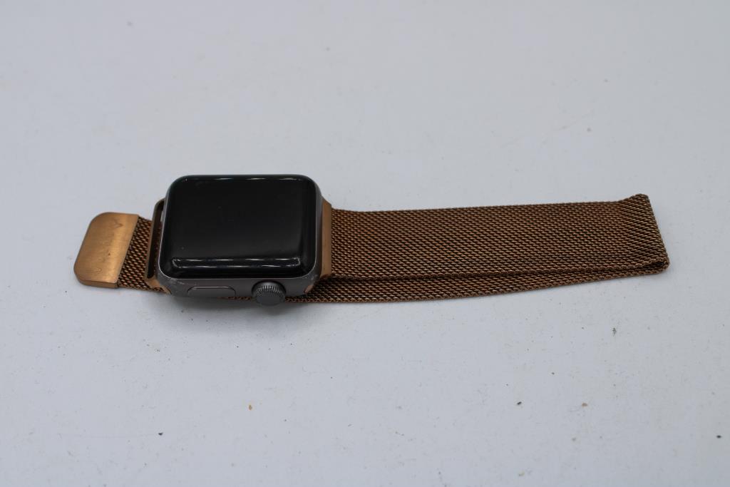 Apple Watch Series 3 (GPS), 38mm Aluminum Case, Band (Adjustable ) - Locked To Owner - SOLD FOR PARTS ONLY