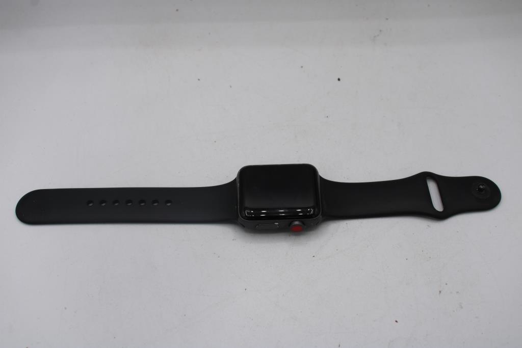 Apple Watch Series 3 (GPS + LTE), 42mm Aluminum Case, Band (S/M)
