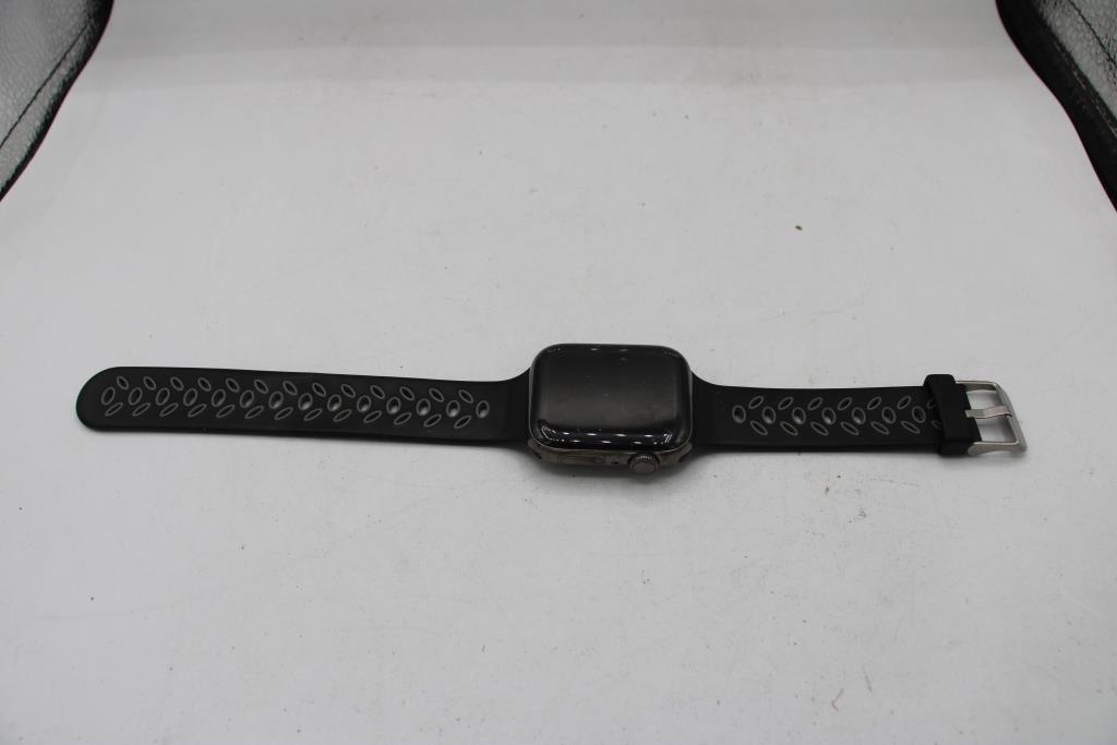 Apple Watch Series 6 (GPS + LTE), 44mm Stainless Steel Case, Band (9" ) - Locked To Owner - SOLD FOR PARTS ONLY