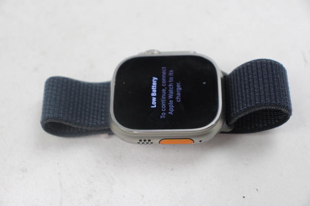 Apple Watch Ultra (GPS + LTE), 49mm Titanium Case, Band (Ajustable ) - Activation Locked - SOLD FOR PARTS ONLY