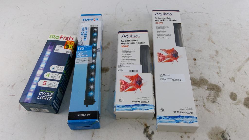 Aqueon Aquarium Water Heater And More 4 Pieces