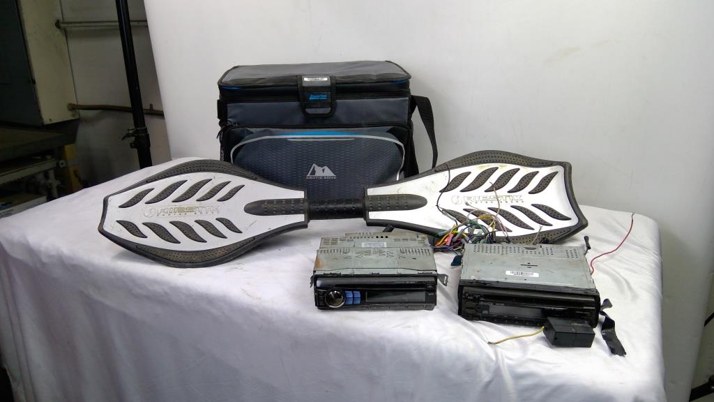 Arctic Zone Cooler Bag, Alpine, Kenwood Car Stereos, And RipStik Caster Board, 4 Pieces
