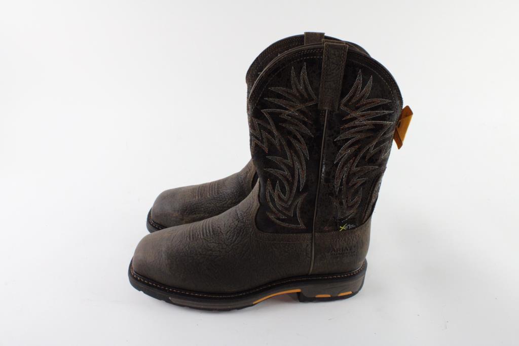 Ariat WorkHog Wide Square Toe Mens Boots, Size 13EE Property Room