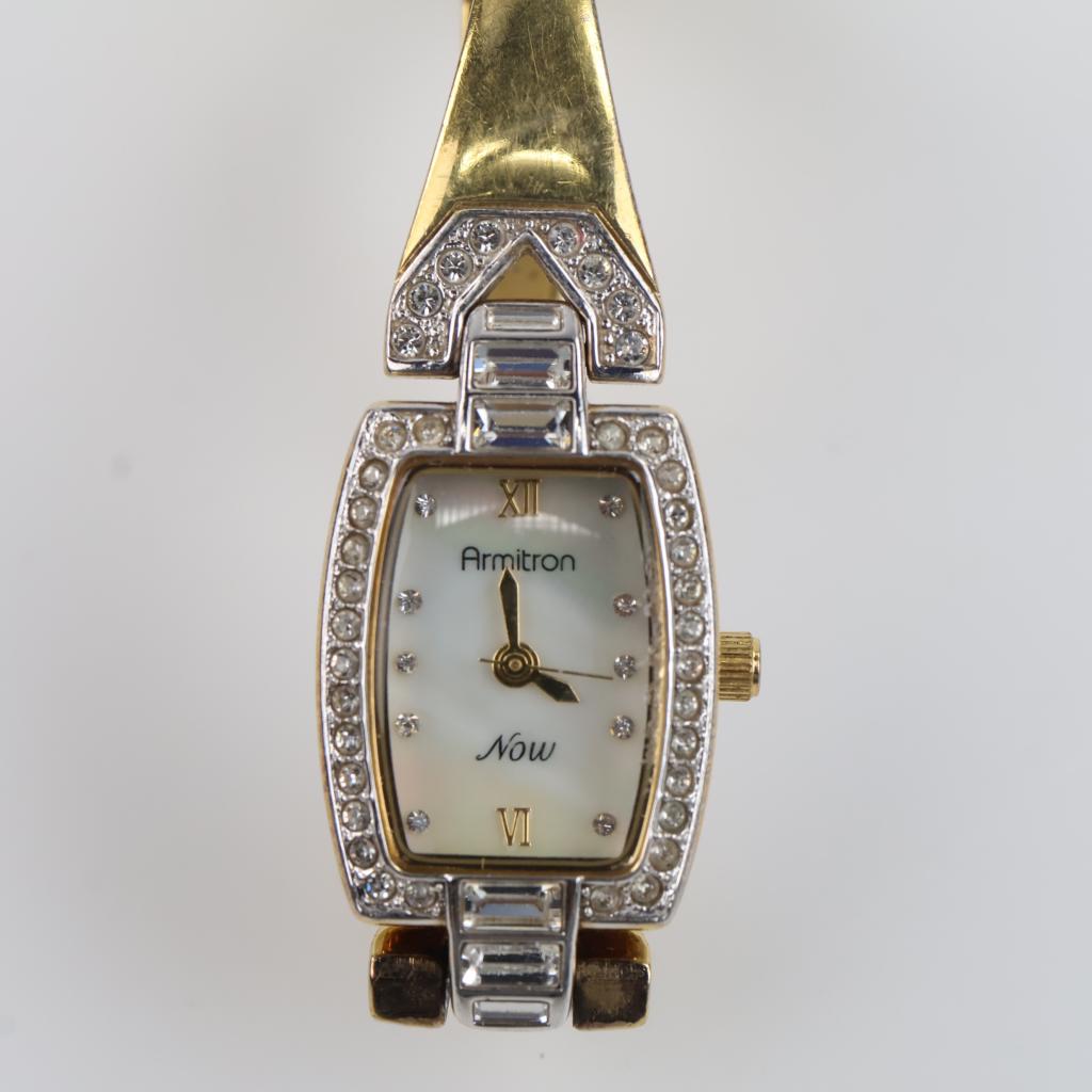 Armitron Clear Stone Accent Watch