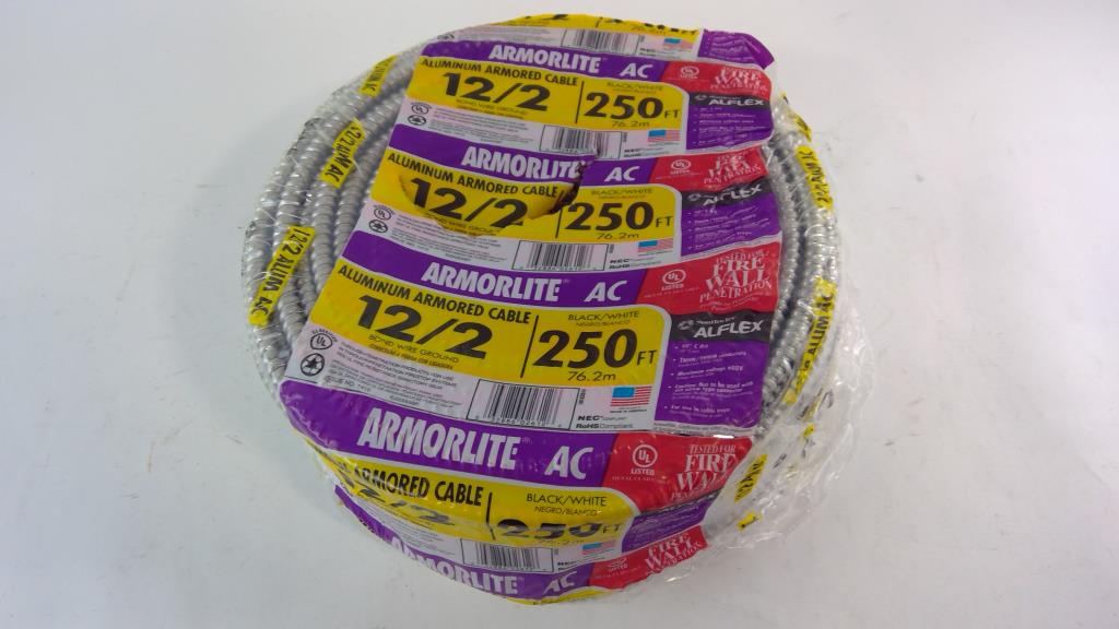 Armorlite Aluminium Armored Cable 12/2 250'