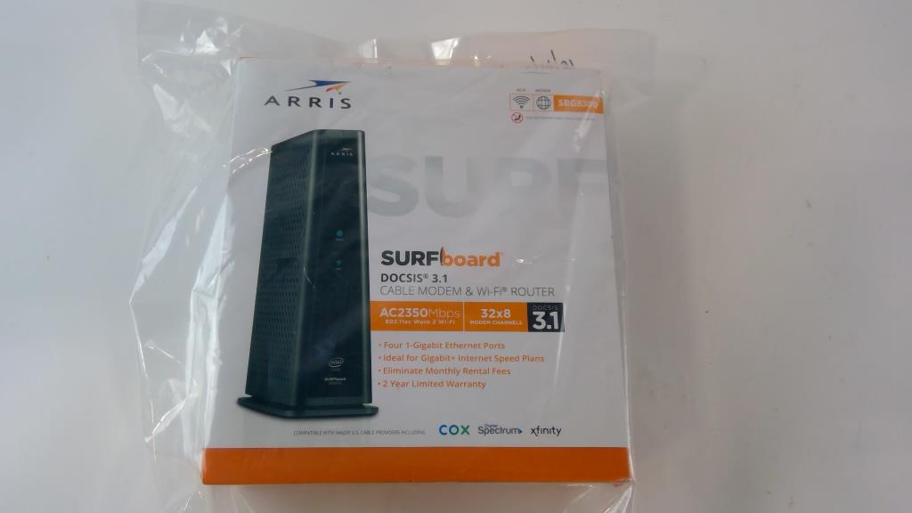 Arris Cable Router Arris Surf Board Cable Model&Wi-Fi Router | Property Room