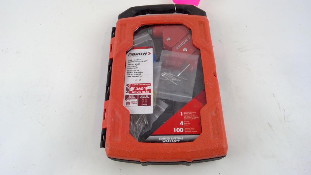 Arrow One Handed Swivel Riveter Kit | Property Room