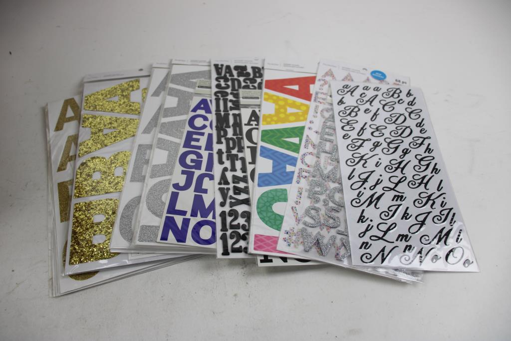 Arteza Metallic Watercolor Paint, Colored Pencils, Alphabet Stickers, And More, 34 Pieces