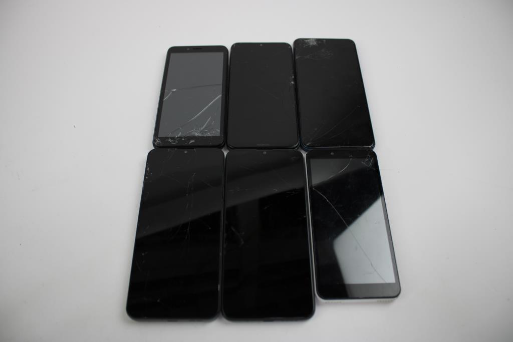 Artia, Nokia, Maxwest, Foxx, Blu Cell Phone Lot, 6 Pieces, Sold For Parts