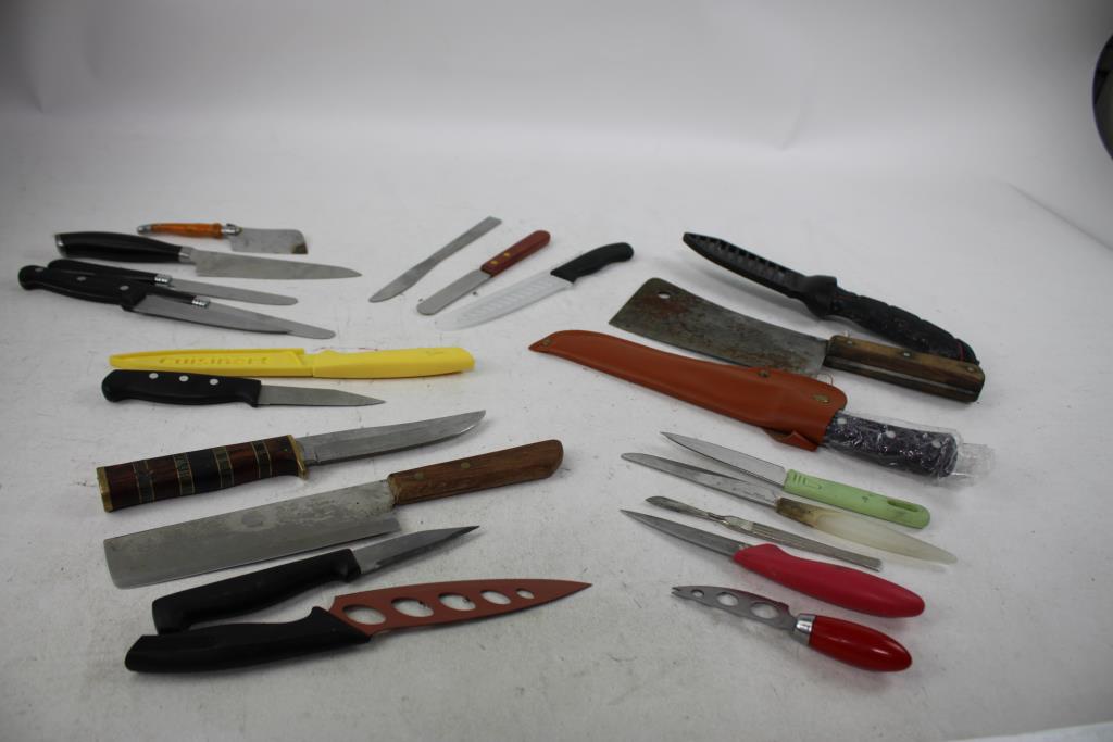 ASER, Cuisinart, Ugly Stik, And Other Knives, 20 Pieces
