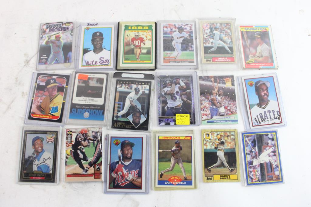 Assorted Baseball Cards, 25+ Pieces Property Room