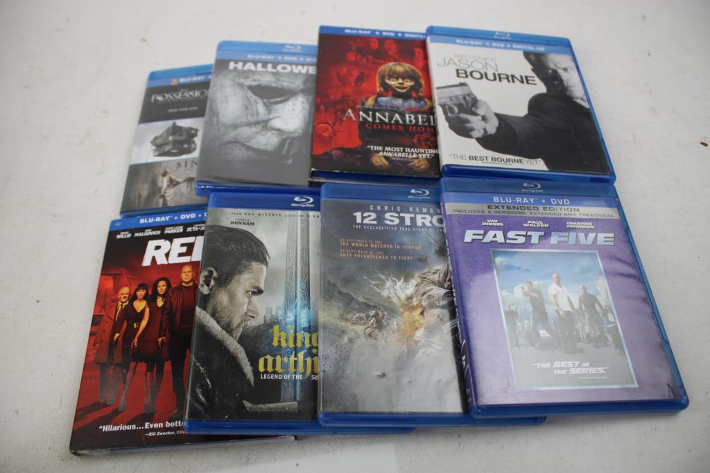 Assorted Blu-Ray/DVD Movies, 14 Pieces