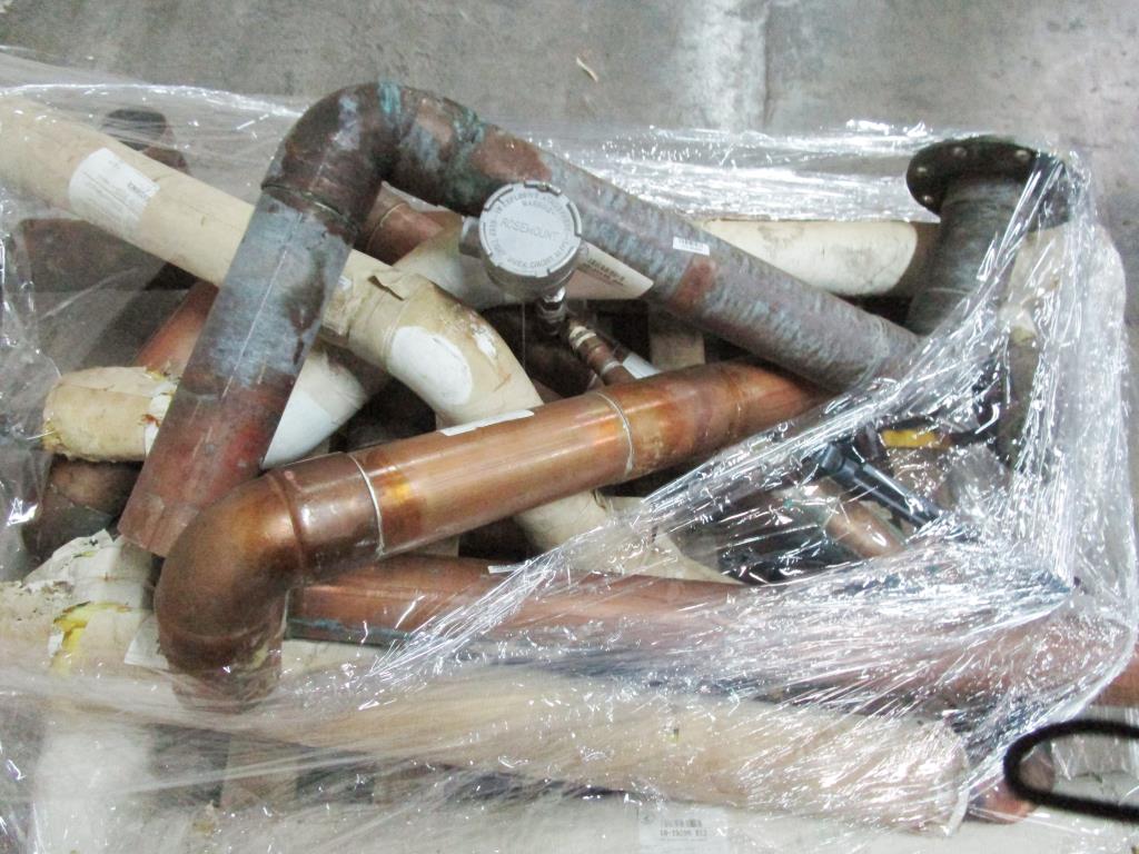 Assorted Copper Pipes And Scrap Metal Property Room