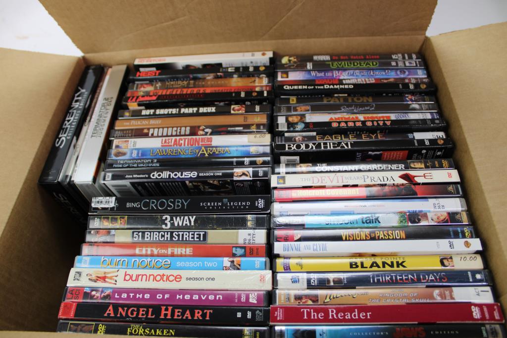 Assorted DVD Movies, 52 Pieces