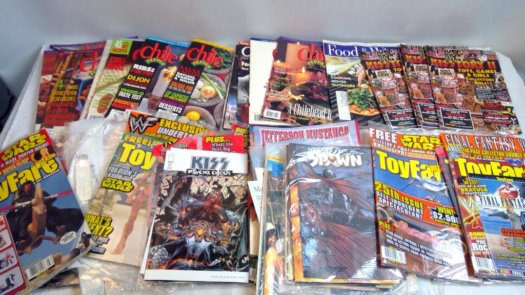 Assorted Magazines Including Kiss, Chile Prep, Star Wars And More!