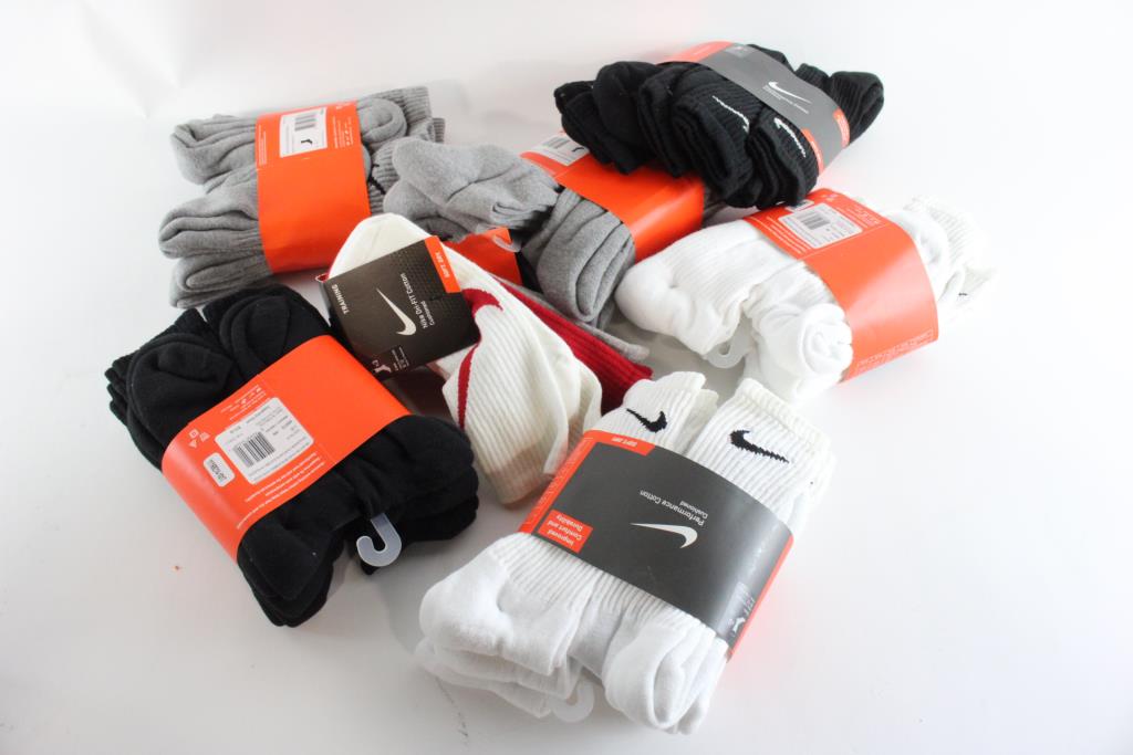 Assorted Nike Sock Packs, 7 Pieces Property Room