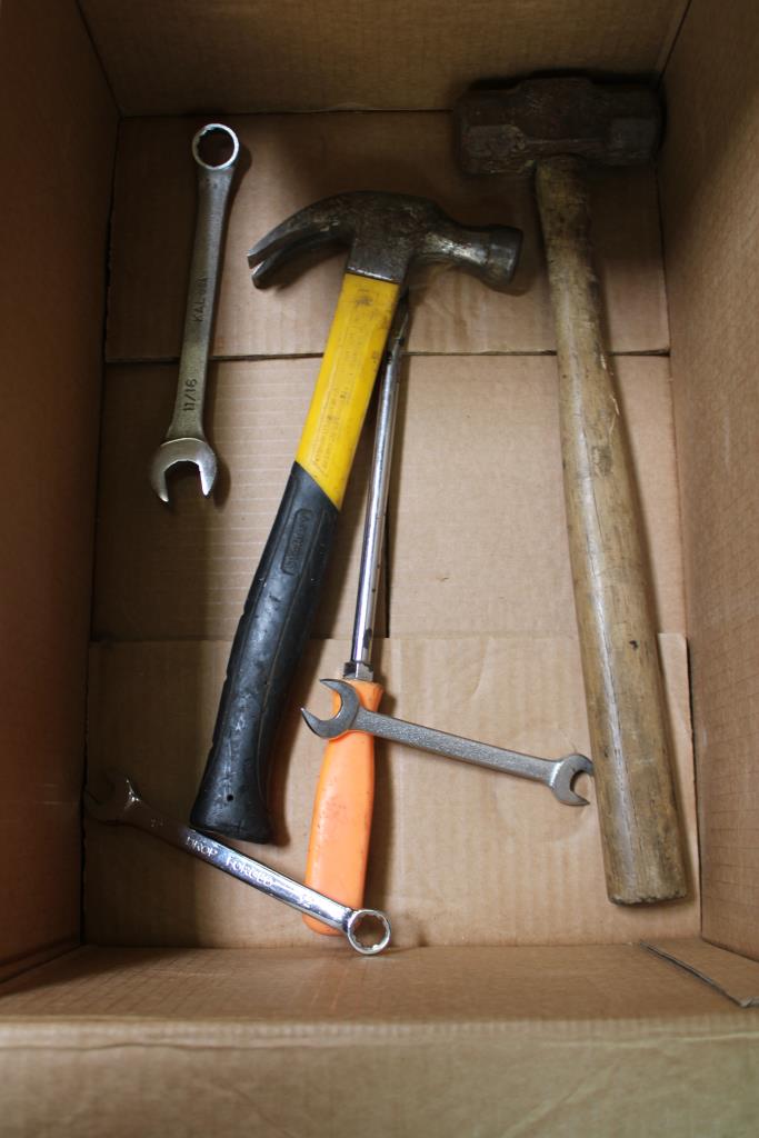 Assorted Sockets, Buck 119 Fixed Blade Knife W/sheath, & More; 10