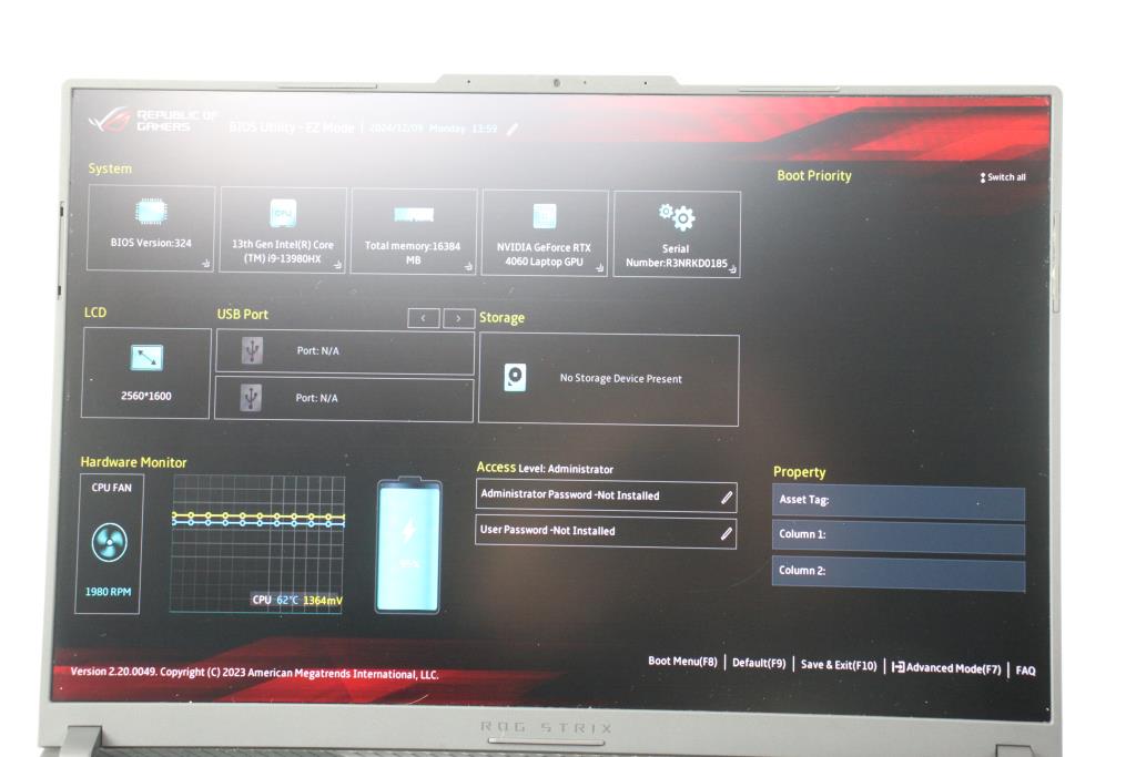 Asus Republic Of Gamers Strix G16 Gaming Notebook PC | Property Room