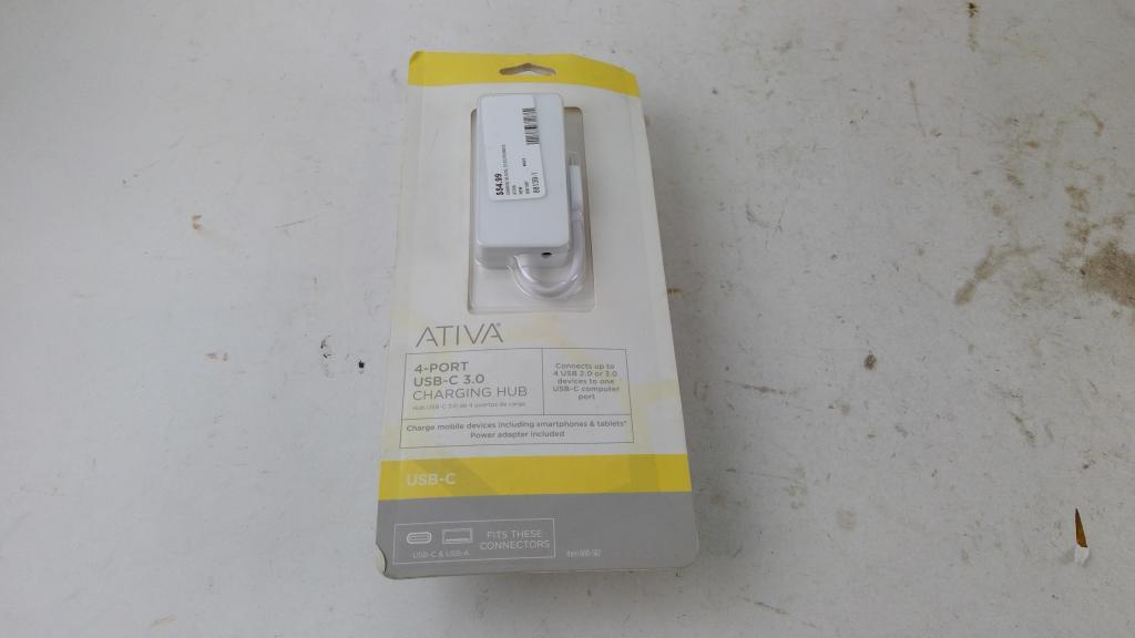 Ativa 4 Port USB C 3.0 Charging Hub