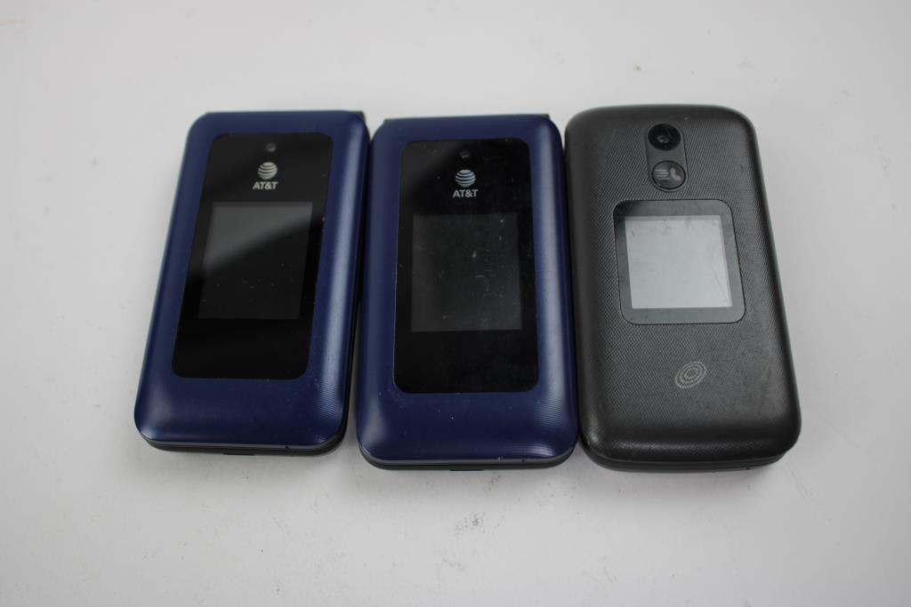 AT&T, TCL, Cell Phone Lot, 3 Pieces, Sold For Parts