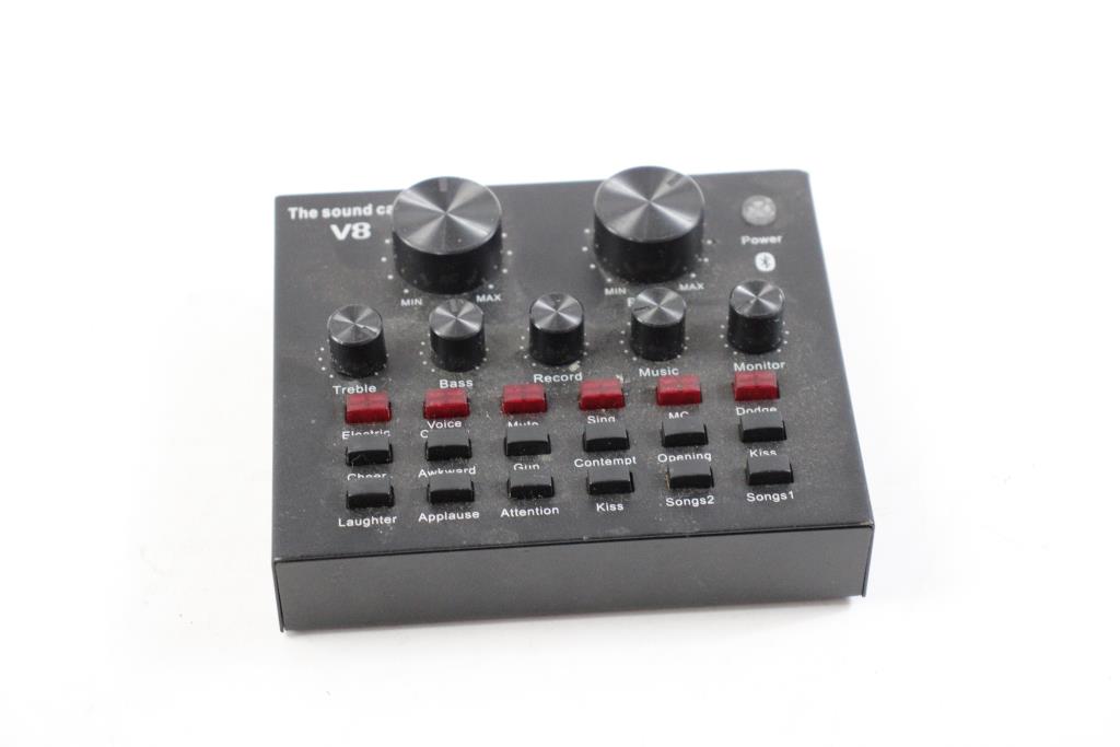 Audio Interface DJ Mixer Sound Card V8 Property Room