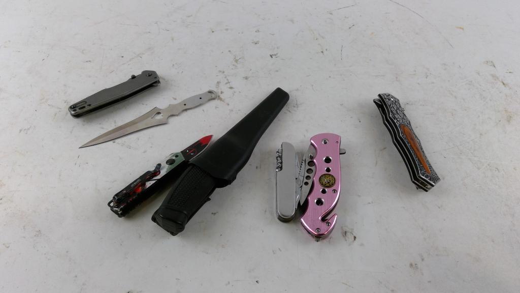 AuRiver, Kershaw And Other Knives, 7 Pieces