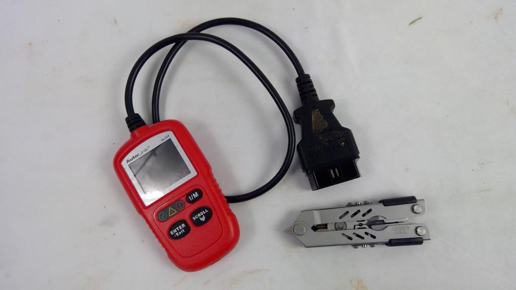 Autel AutoLink Professional Scan Tool, And Gerber MultiTool