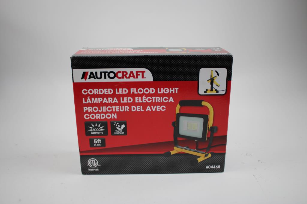Auto Craft 3000 Lumens Corded Led Floog Light
