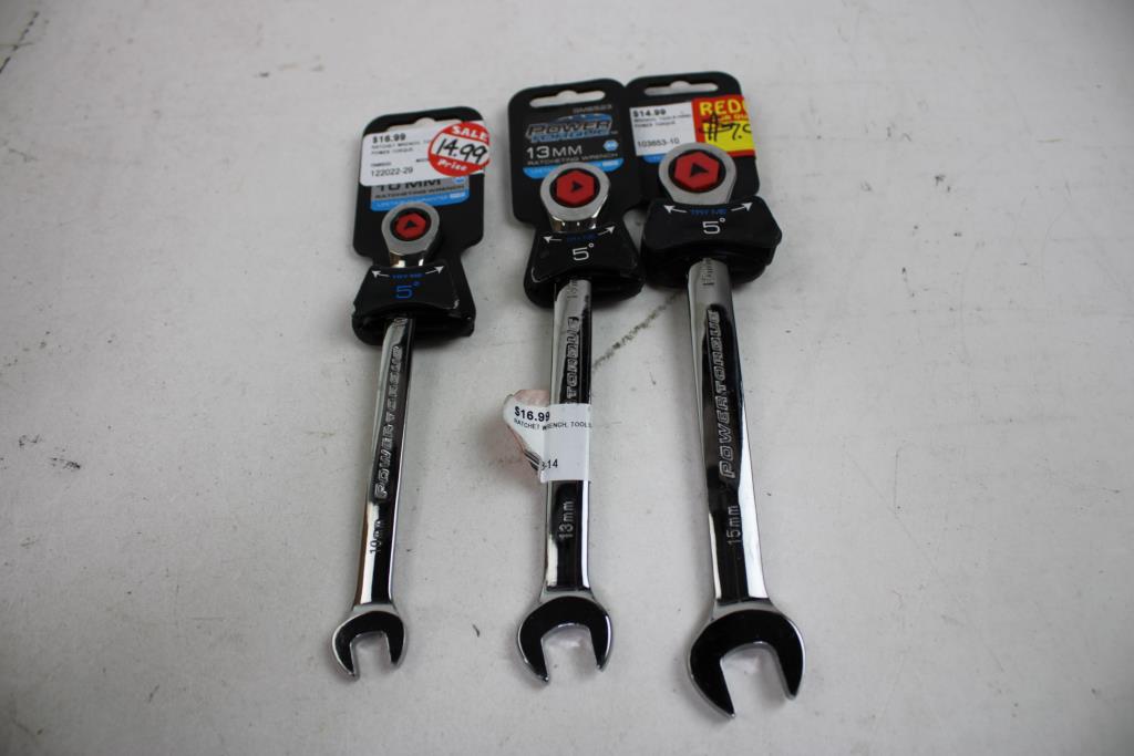 AutoCraft, TEQ, Dewalt, Power Torque, Combination, Ratcheting Wrenches, 6 Pieces