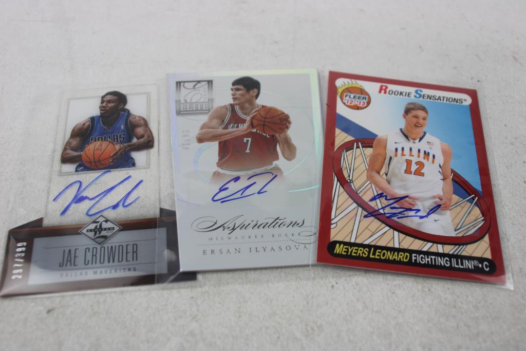 Autographed Basketball Trading Card Lot - 5 Cards