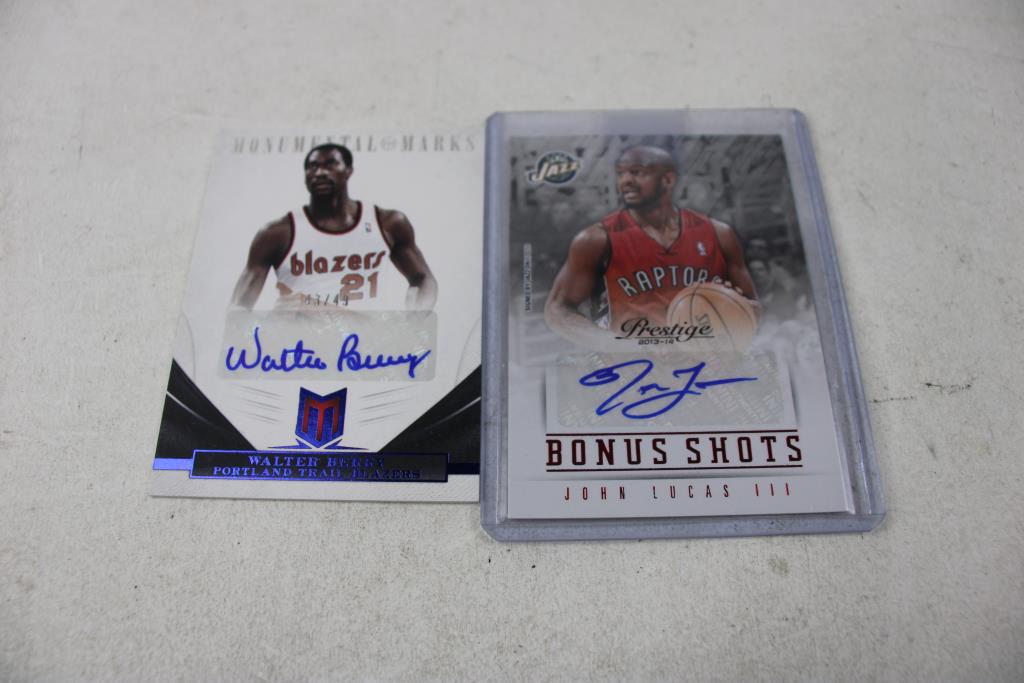Autographed Basketball Trading Cards