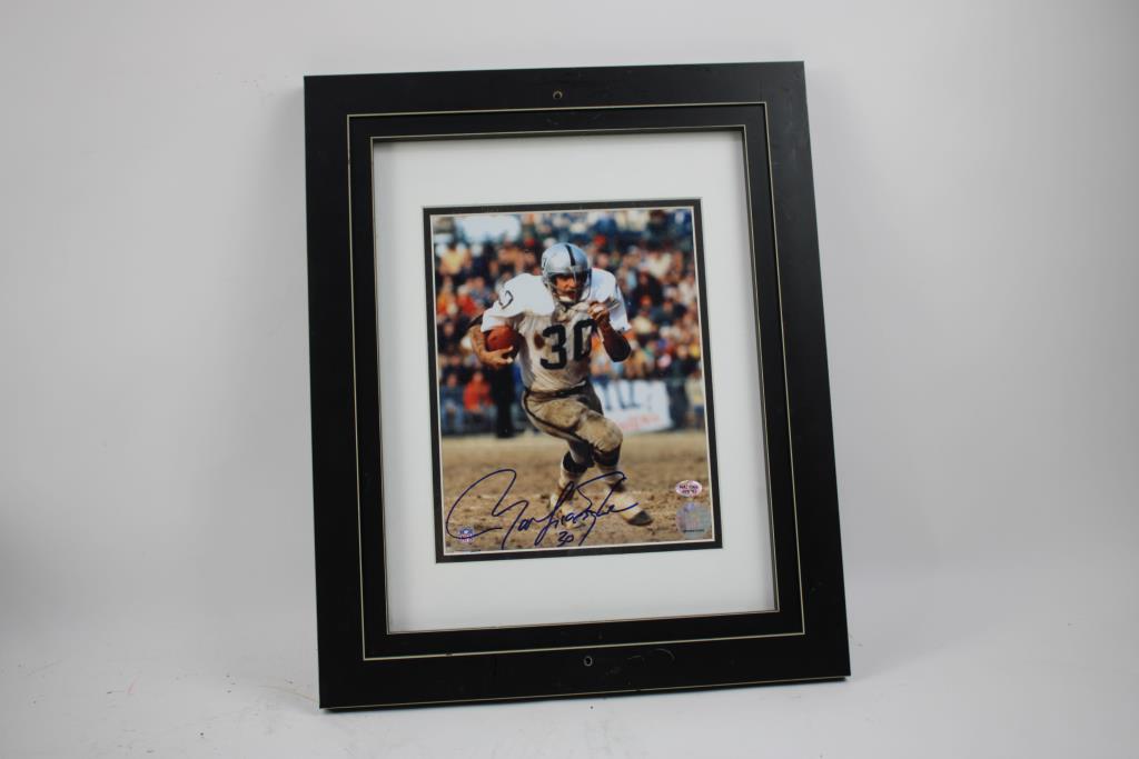 Autographed Framed 8x10 Photo Mark Van Eeghen