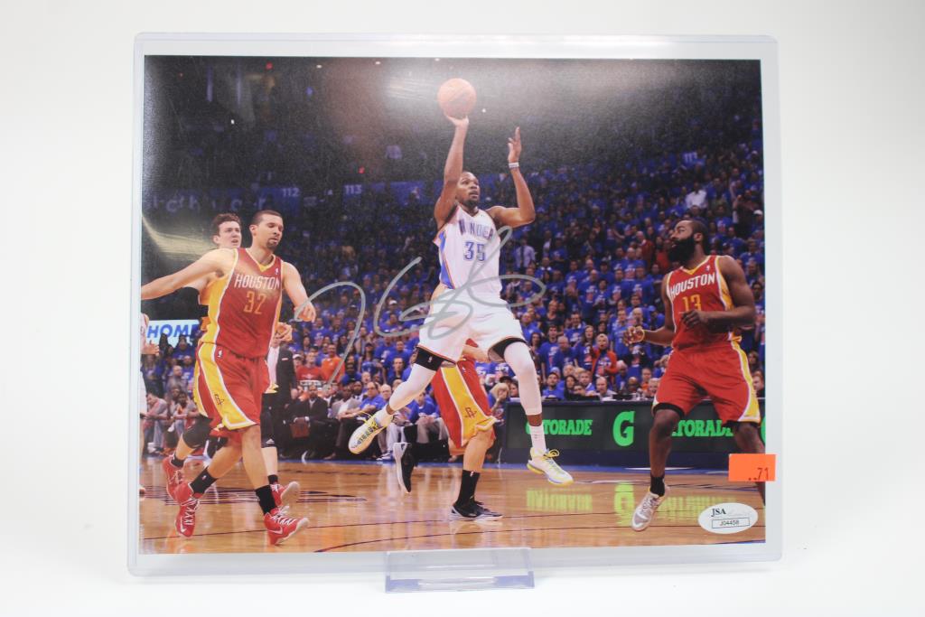 Autographed Kevin Durant 8x10 Photo JSA Certified