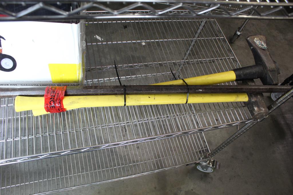 Axe, Sledge Hammer And Pry Bar Property Room