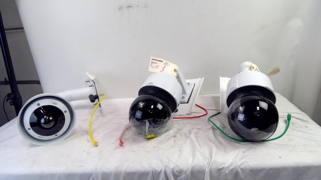 AXIS Security Cameras, 3 Pieces