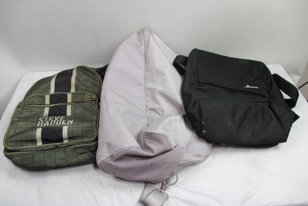 Backpack and Duffel Bags Lot, 9 Pieces