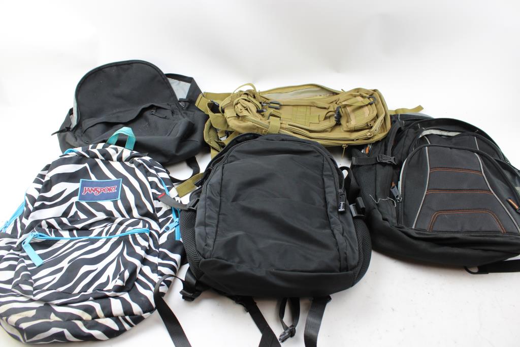 Backpacks Jansport And Unknown Brands 5 Items Property Room