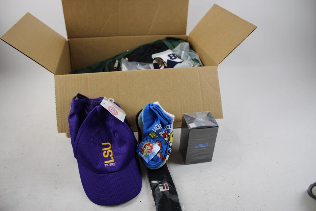 Backpacks, Socks, Sinner Eau De Toilette 100ml, Hat, Headband, Laptop Case, 8 Pieces